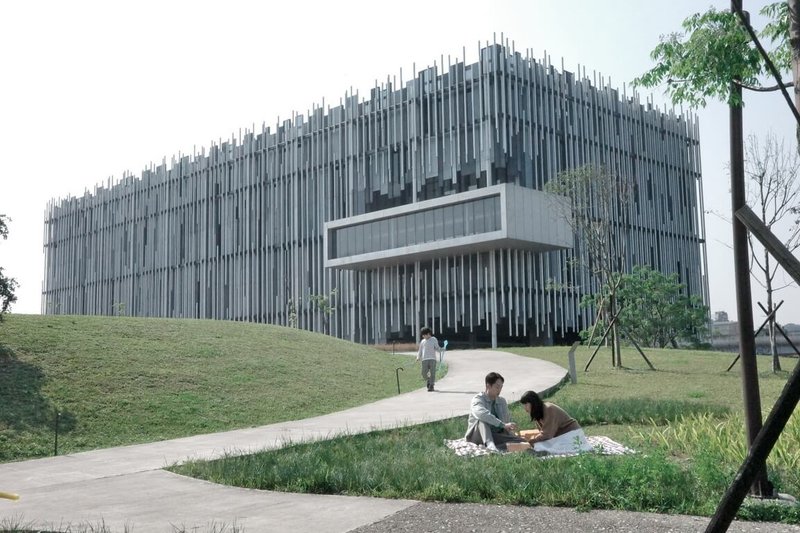 新北市美術館將於4月25日正式開館,以立基新北,面向全世界的「全民美術館」為定位,也讓全民可參與藝術創作。(新北市文化局提供)中央社記者黃旭昇傳真 114年4月2日
