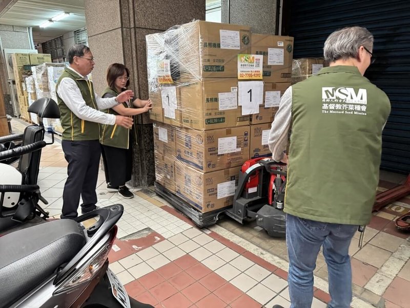 基督教芥菜種會持續援助緬甸震災,首批物資8日將透過華航緊急空運送往緬甸,將台灣的愛傳遞出去。(基督教芥菜種會提供)中央社記者吳欣紜傳真 114年4月8日
