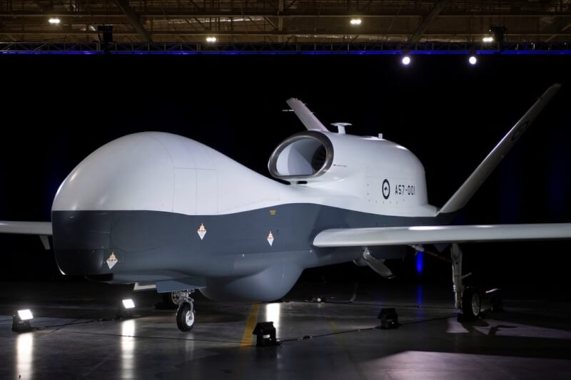 MQ-4C人魚海神無人機。(Northrop Grumman/Handout via 路透社)
