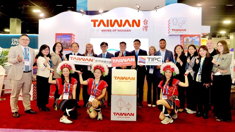 台灣團隊出席在邁阿密舉行的郵輪業界盛事Seatrade Cruise Global。(觀光署駐紐約辦事處提供)中央社記者廖漢原紐約傳真 114年4月10日