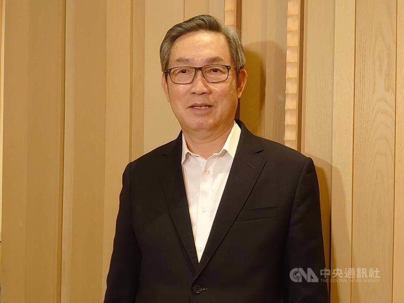 世界先進11日舉行媒體交流會,董事長方略表示,美國暫緩對等關稅90天,短期客戶有急單。中央社記者張建中攝 114年4月11日