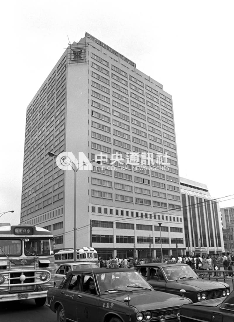 台北市希爾頓飯店(今凱撒大飯店)落成外觀。中央社記者陳永魁攝 62年4月14日