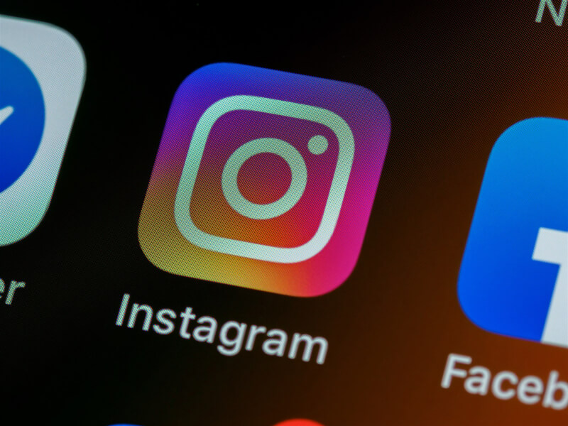 社群應用程式Instagram App。(圖取自Unsplash圖庫)