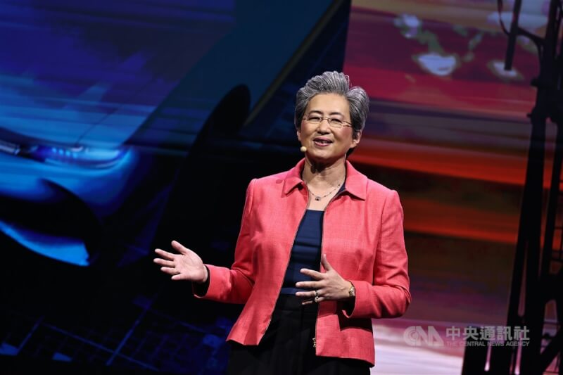 超微(AMD)董事長暨執行長蘇姿丰。(中央社檔案照片)