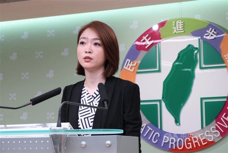 圖為民進黨發言人韓瑩。(中央社檔案照片)