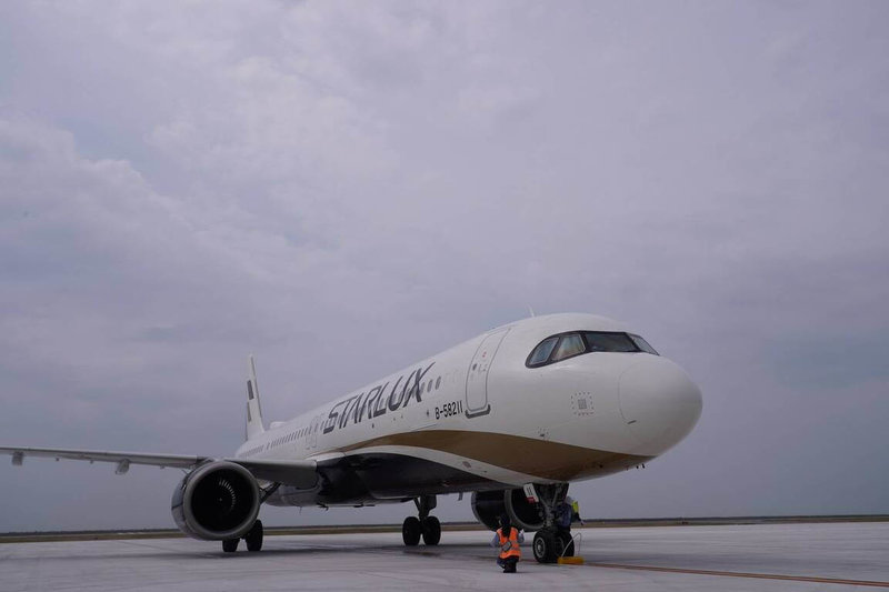 星宇航空台北-神戶首航班JX834於上午6時20分出發,成為神戶機場轉向國際化後迎接的第一班國際航班。(星宇航空提供)中央社記者江明晏傳真 114年4月18日