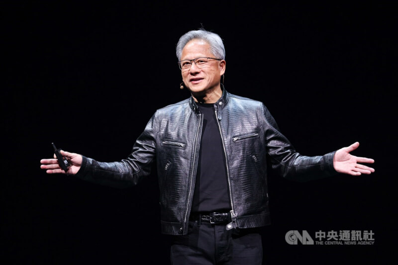 輝達(NVIDIA)執行長黃仁勳。(中央社檔案照片)