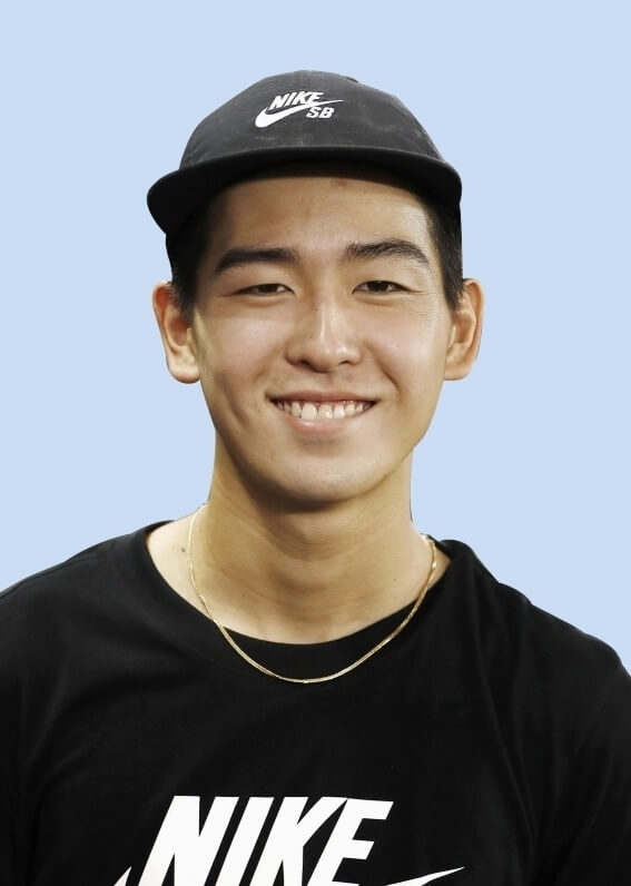 日本24歲滑板選手池田大亮。(共同社)