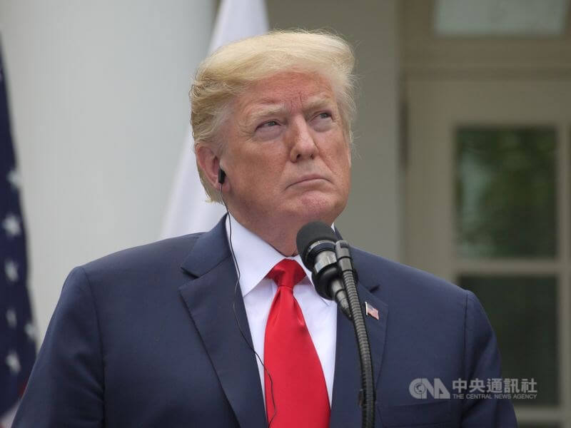 美國總統川普。(中央社檔案照片)