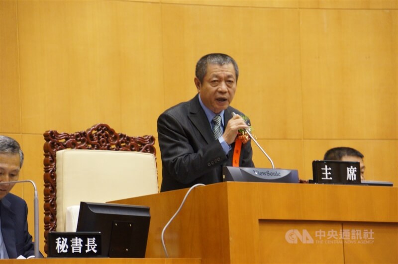 屏東縣議會議長周典論。(中央社檔案照片)