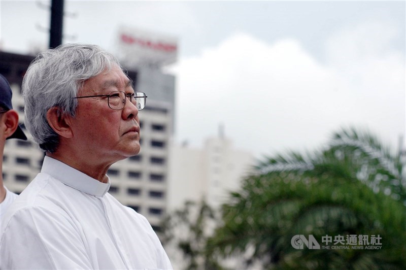 天主教香港教區榮休主教陳日君樞機因為已過了80歲, 不能投票選出新教宗。(中央社檔案照片)