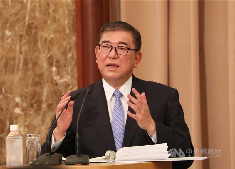日本首相石破茂。（中央社檔案照片）
