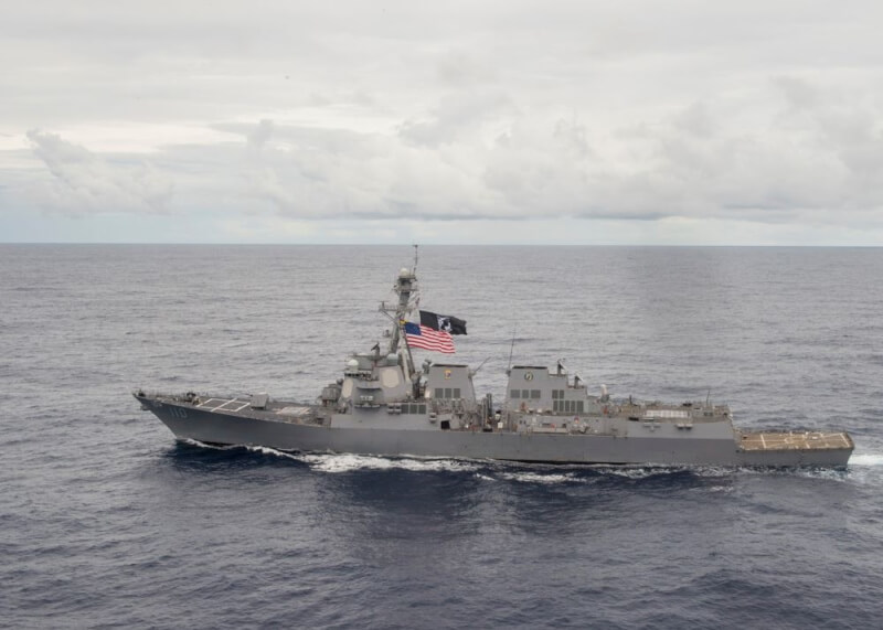 美軍飛彈驅逐艦勞倫斯號。（圖取自facebook.com/usswilliamplawrence）