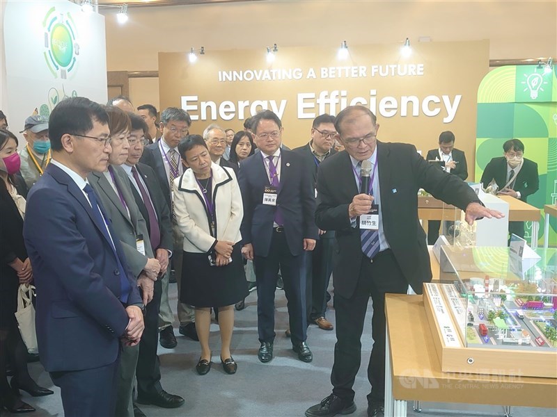圖為工研院舉辦ITRI NET ZERO DAY論壇特展。 (中央社檔案照片)