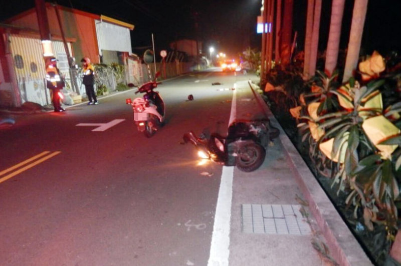 台中市東勢警分局指出,該轄山區道路常有動物竄出車道,導致騎士、駕駛人閃避不及發生交通事故,呼籲民眾放慢車速、安全駕駛。(民眾提供)中央社記者趙麗妍傳真 114年4月29日