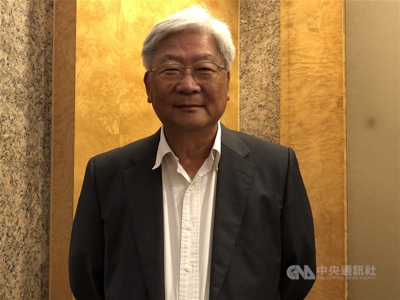 半導體封測廠力成29日舉行線上法說會,力成指出,第1季人工智慧(AI)業績占比提升至10%。圖為董事長蔡篤恭。(中央社檔案照片)
