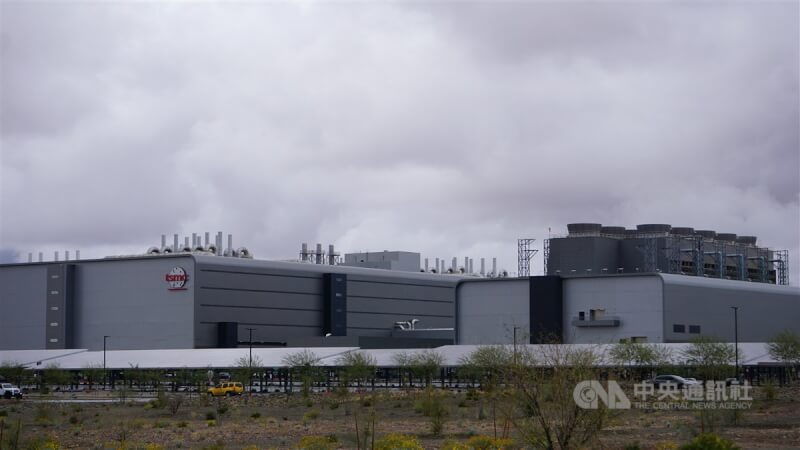 台積電在美國亞利桑那州的鳳凰城市郊建立廠區。(中央社檔案照片)
