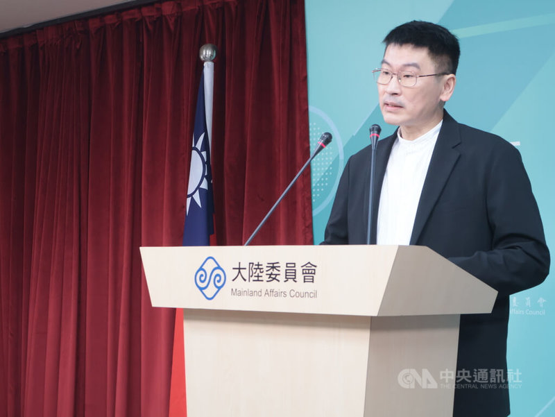 大陸委員會1日下午召開例行記者會,由副主委兼發言人梁文傑主持。中央社記者李雅雯攝 114年5月1日