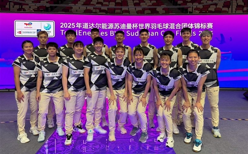 蘇迪曼羽球混合團體賽2日進行8強賽,台灣代表隊以0比3不敵日本,連續8屆都止步8強。(中華民國羽球協會提供)