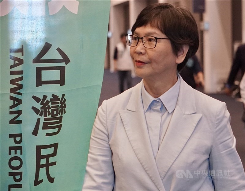 民眾黨中央委員蔡壁如遭檢舉侮辱黨徽。民眾黨中評會主委李偉華今天表示,中評會認定是違紀行為,裁定停權一個月。(中央社檔案照片)