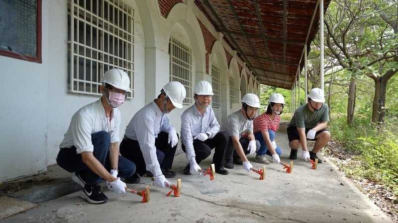 台南市歷史建築日治學甲公學校修復工程日前開工,修復後將作為南區文資建材銀行,工程預定2028年完工。(台南市政府提供)中央社記者張榮祥台南傳真 114年5月3日