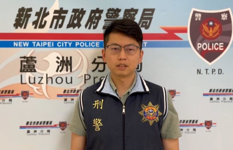新北市警察局蘆洲分局偵查隊副隊長陳力州(圖)表示,55歲柯姓男子4日酒後騎機車遭攔查拒檢,加速逆向逃逸,謝姓員警奮勇攔車逮人送辦。(警方提供)中央社記者王鴻國傳真 114年5月5日