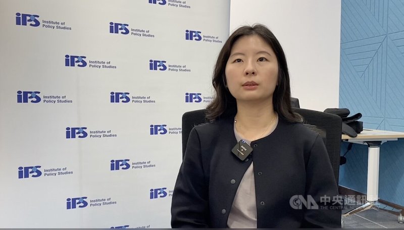 新加坡智庫政策研究所(Institute of Policy Studies)研究員張家綺5日表示,大選結果出爐,對於總理黃循財來說是強而有力的委託。中央社記者吳昇鴻新加坡攝 114年5月5日