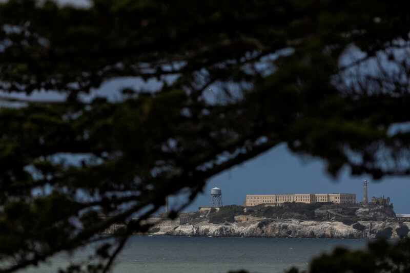 圖為美國俗稱「惡魔島」的阿爾卡特拉茲島。(路透社)