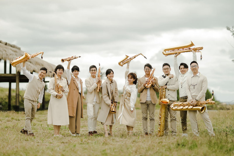 MIT米特薩克斯風重奏團推出第2張專輯「大地之息」(The Breath of the Land),10首作品描繪聲音地景,從風、雨、民謠到歷史。(MIT米特薩克斯風重奏團提供) 中央社記者陳怡璇傳真 114年5月6日