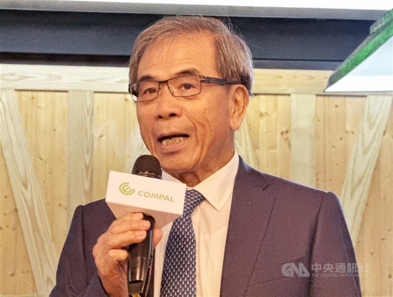 代工廠仁寶研發的量子啟發運算服務Compal GPU Annealer獲得國科會補助,將攜手量子國家隊加速研究開發量子啟發運算應用。圖為仁寶董事長陳瑞聰。(中央社檔案照片)