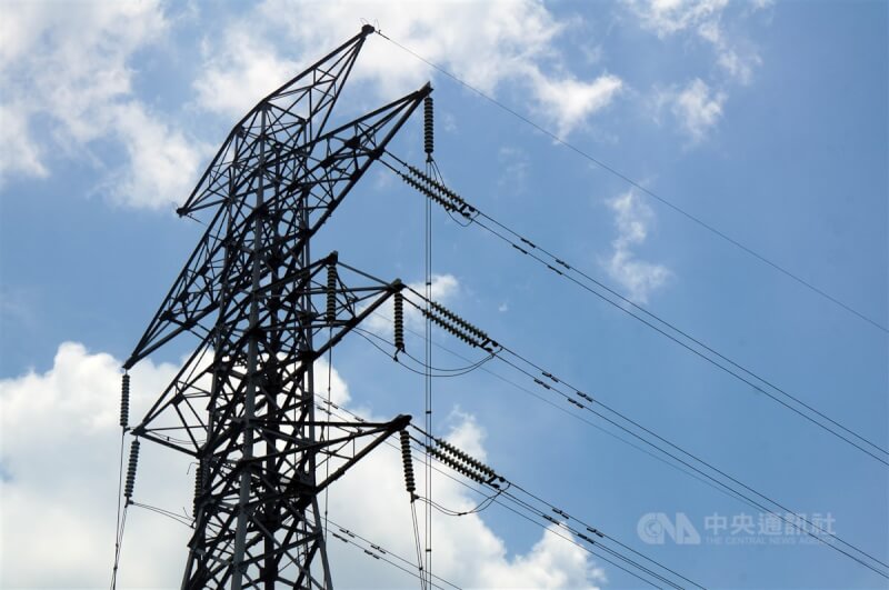 台電高壓電塔。(中央社檔案照片)