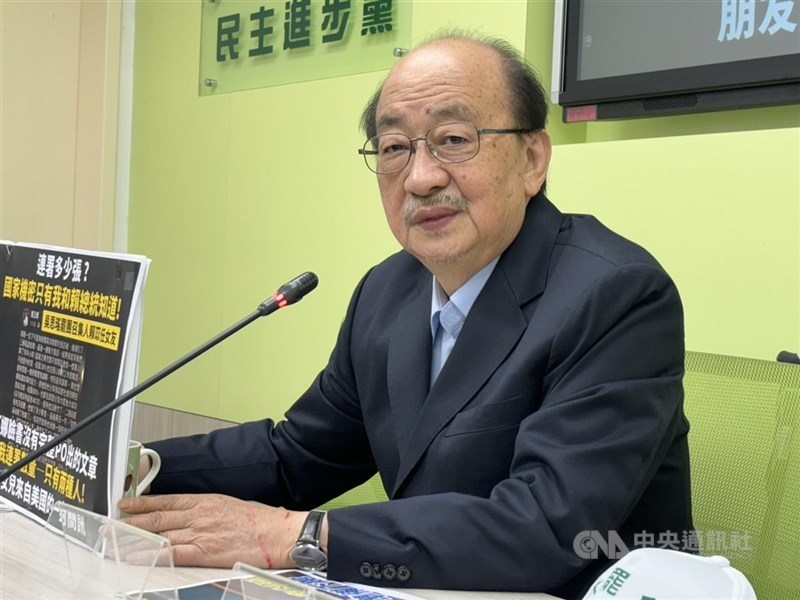 圖為民進黨立法院黨團總召柯建銘。(中央社檔案照片)