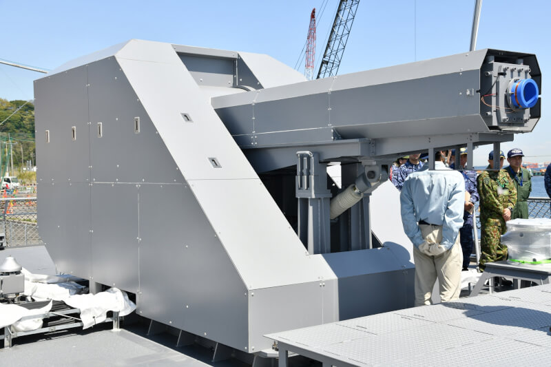 日本防衛省積極開發新型武器「電磁砲」近期將在海上發射試驗。(圖取自日本海上自衛隊網頁mod.go.jp)