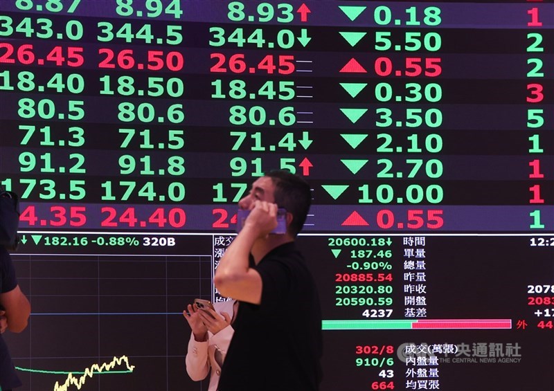 美國對等關稅陰霾籠罩全球股市,投資人轉趨觀望,證交稅4月實徵178億元,年減31%、下探27個月來最深跌幅。(中央社檔案照片)