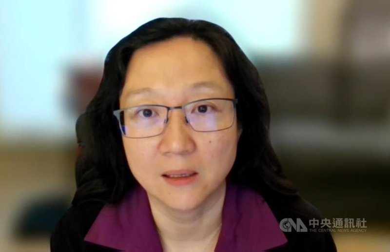 華府智庫史汀生中心中國項目主任孫韻12日受訪分析,美中雙方主要受到各自國內壓力而同意大幅降低關稅,但美中貿易失衡問題尚未解決,艱難戰役還在後頭。中央社記者侯姿瑩華盛頓攝 114年5月13日