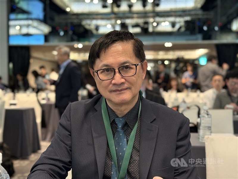 代工廠和碩今天董事會決議通過,向宏達電取得桃園市桃園區土地及建物擴張產能,交易總金額56.38億元。圖為和碩董事長童子賢。(中央社檔案照片)