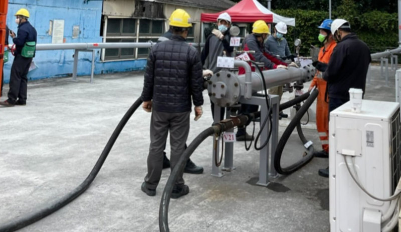 中油以AI定位系統進行地下長途管線測漏偵測。(中油提供)中央社記者曾智怡傳真 114年5月14日
