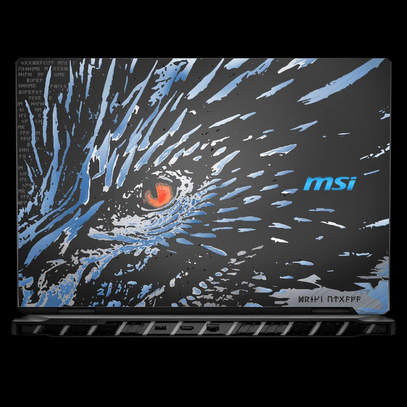 電競大廠微星參加2025年台北國際電腦展(COMPUTEX)將發表Titan 18 HX Dragon Edition Norse Myth筆記型電腦,透過人工智慧(AI)運算能力,可提供更高層次的圖形逼真度。(微星提供)中央社記者吳家豪傳真 114年5月15日
