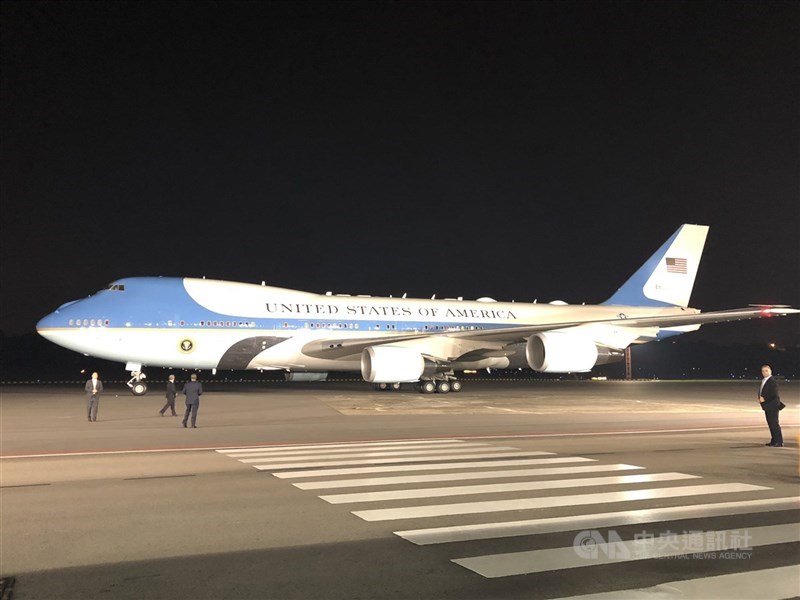 美國總統座機「空軍一號」(Air Force One)。(中央社檔案照片)