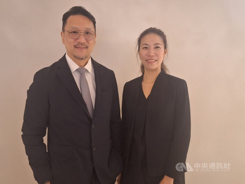 嘉泥董事長張剛綸16日表示,公司將朝向「4321營收結構目標」前進。中央社記者何秀玲攝 114年5月16日