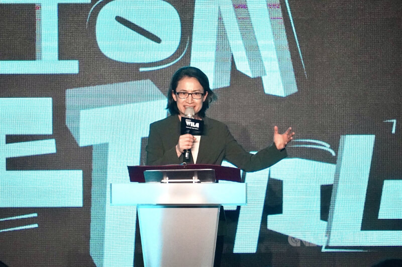副總統蕭美琴17日將出席2025雙北世壯運開幕,總統府16日表示,依循蒞臨案作業流程處理,並無其他考量。圖為蕭副總統15日出席「放視大賞」開幕致詞。(中央社檔案照片)