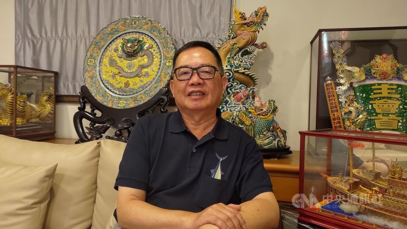 穩發漁業董事長暨全國漁會理事長謝龍隱(圖)接受中央社專訪表示,期待未來以無人機取代直升機作業,協助漁船精準搜尋魚群。中央社記者蔡孟妤攝 114年5月19日