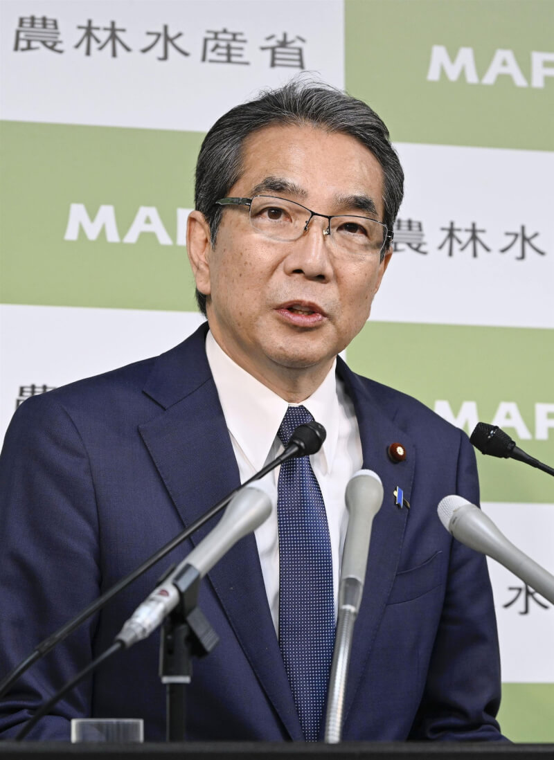 日本農林水產大臣江藤拓。(共同社)
