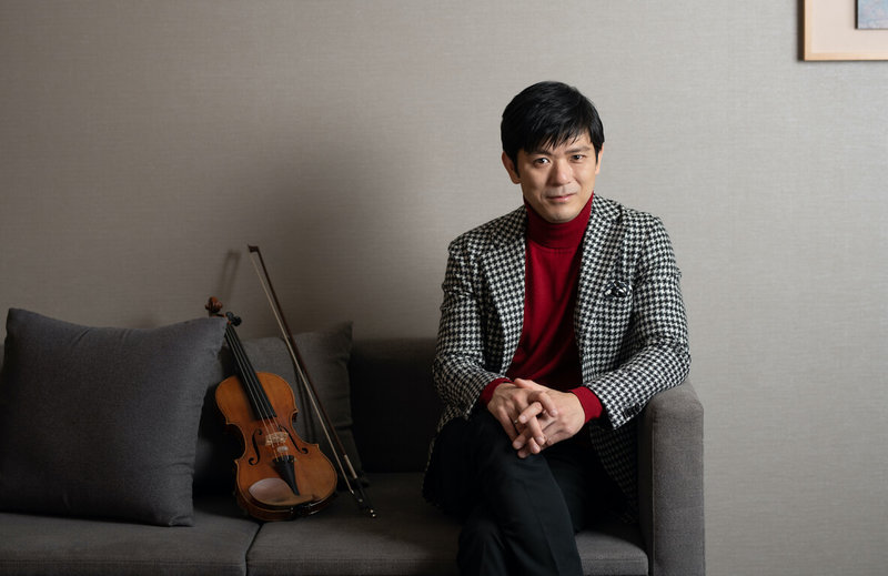 柏林愛樂首席小提琴家樫本大進(圖)6月將來台舉行音樂會,與鋼琴家巴克斯(Alessio Bax)北中南巡迴演出二重奏。(鵬博藝術提供)中央社記者趙靜瑜傳真 114年5月21日