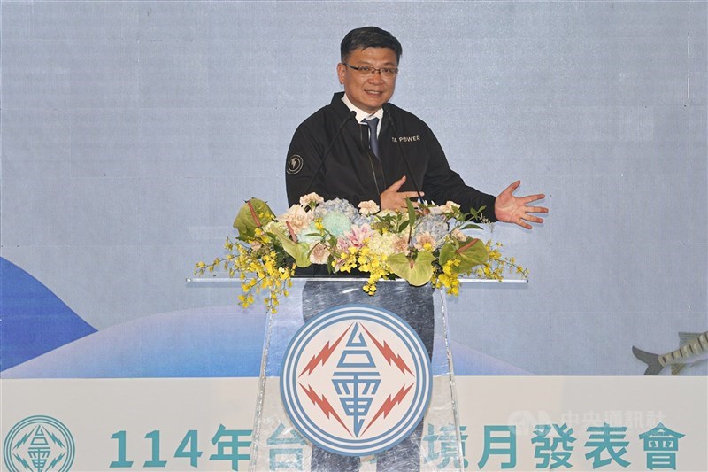 圖為台電董事長曾文生。(中央社檔案照片)
