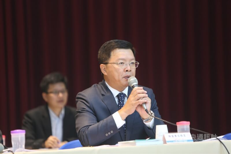 前台鹽綠能董事長陳啓昱。(中央社檔案照片)