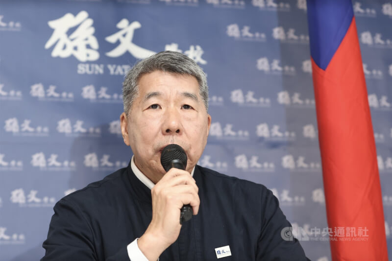 孫文學校總校長張亞中宣布參選國民黨主席。(中央社檔案照片)