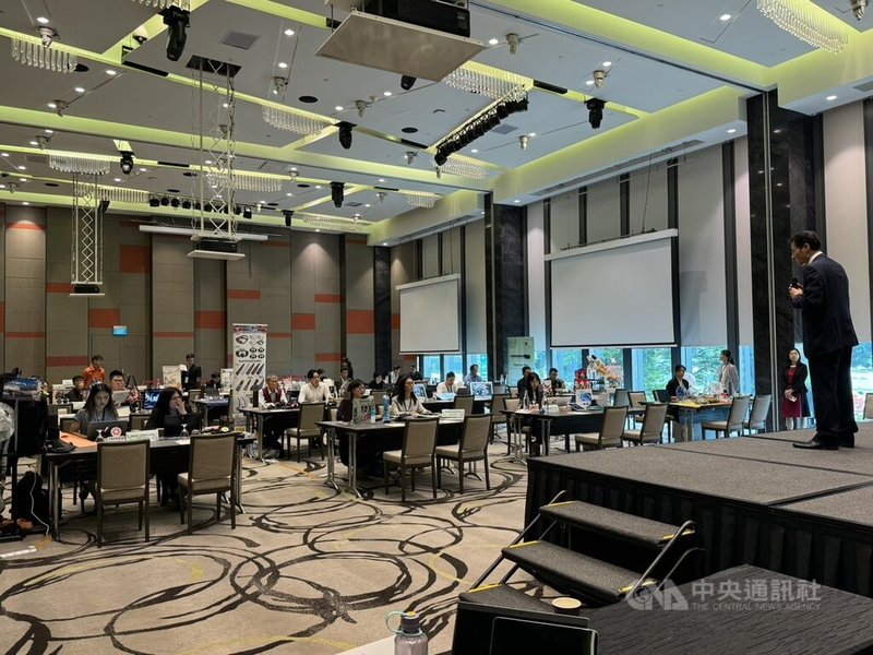 台灣科技相關領域多家企業23日到新加坡,出席商機拓銷活動。中央社記者吳昇鴻新加坡攝 114年5月23日