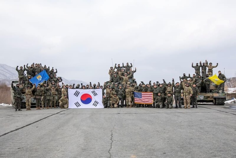 圖為駐韓美軍。(圖取自facebook.com/myusfk)