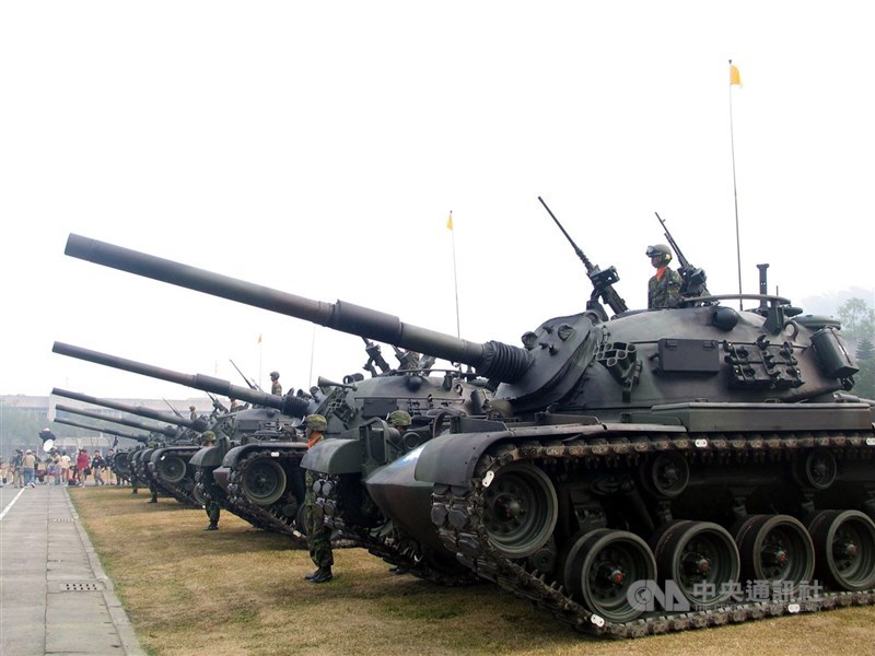 陸軍證實,CM12戰車已全數後送兵整中心執行拆零納補作業。(中央社檔案照片)